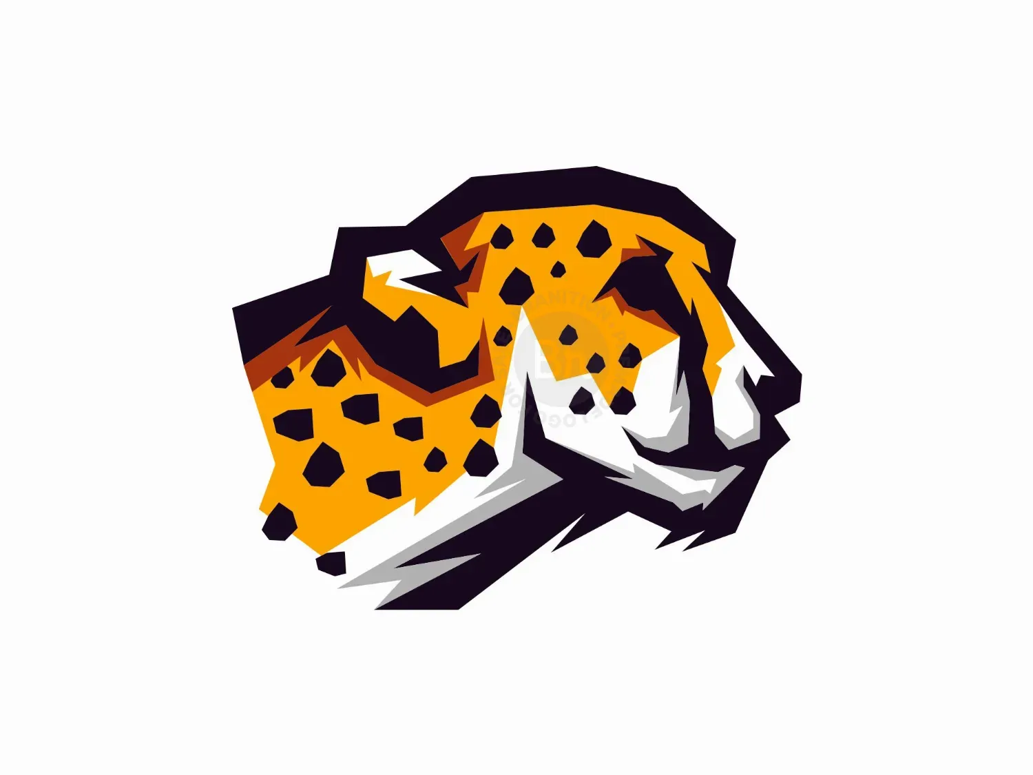 Cheetah Illustration Logo