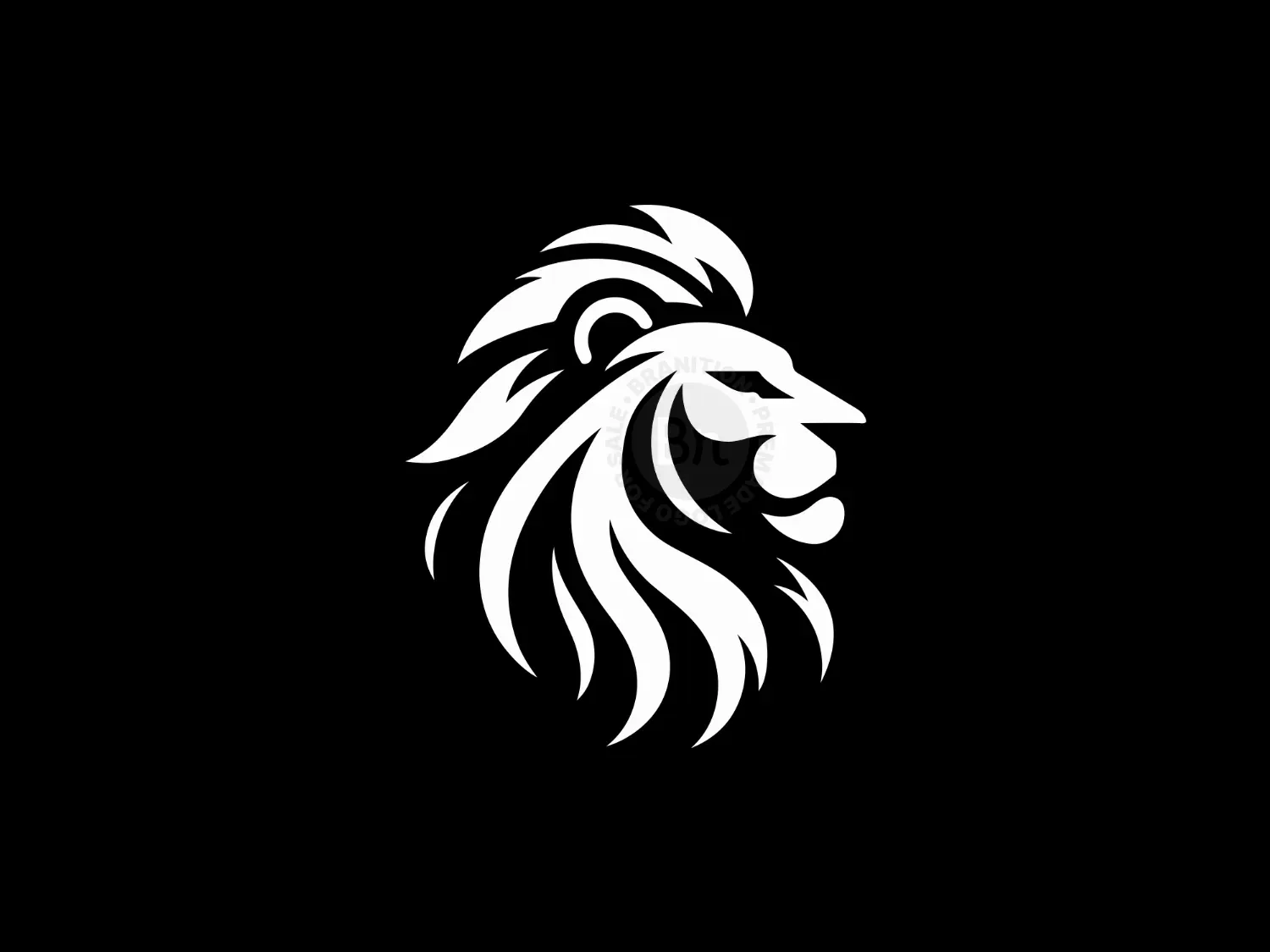 Elegant Lion Head Logo