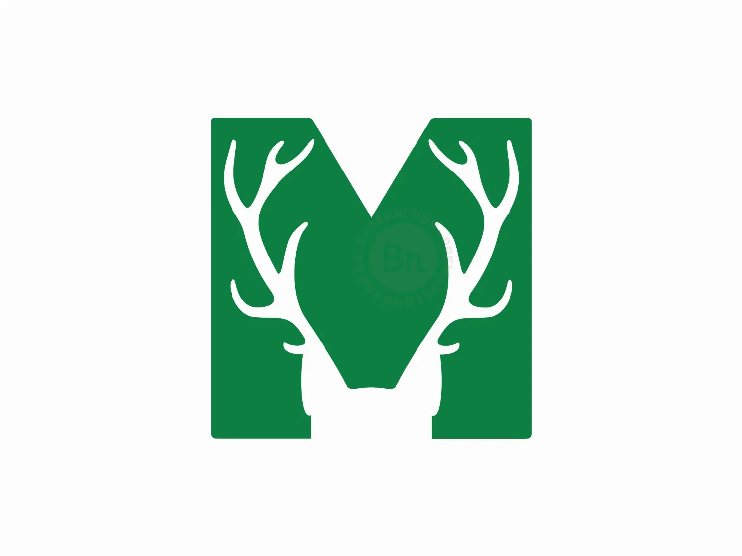 Majestic Stag M Deer Logo