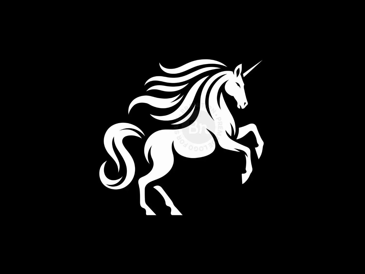 Elegant And Modern Unicorn Logo