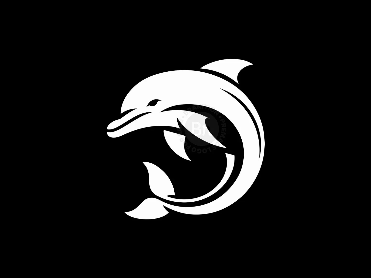 Elegant And Modern Dolphin Logo