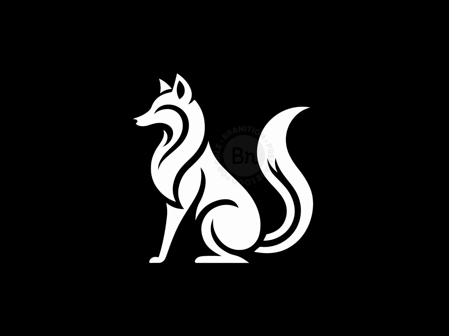 Abstract And Elegant Fox Logo