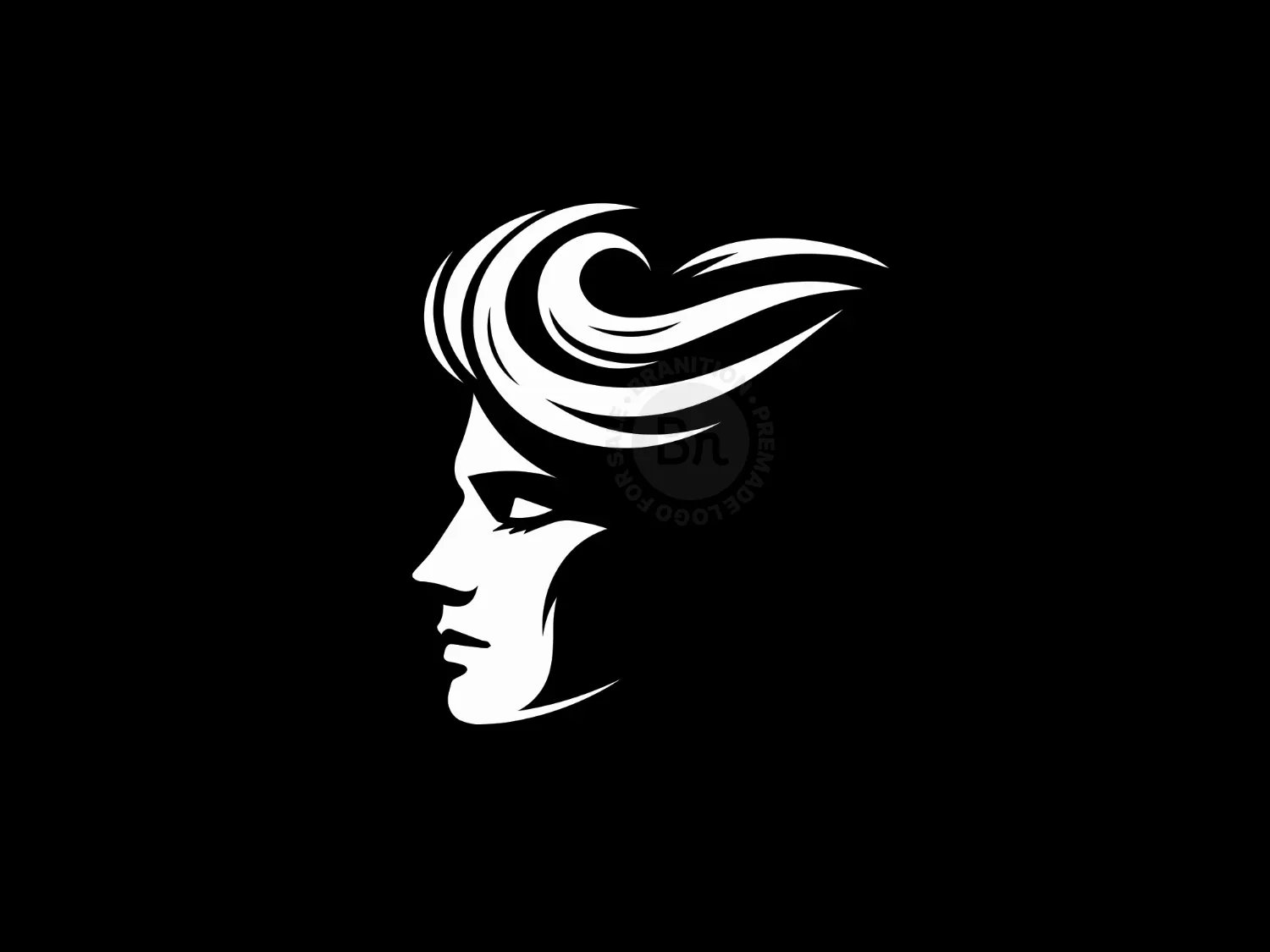 Abstract And Elegant Woman Face Logo