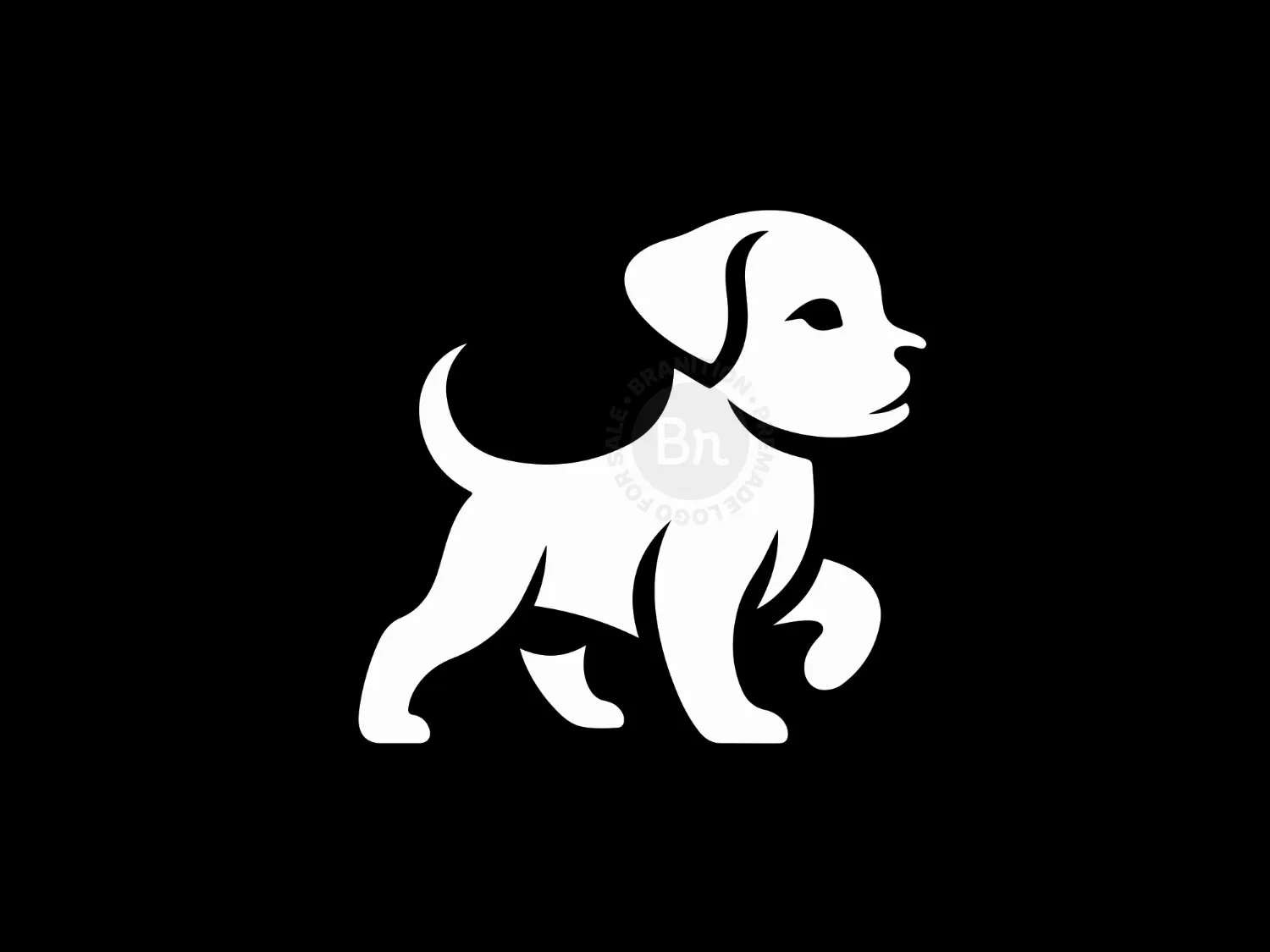 Elegant And Modern Puppy Logo