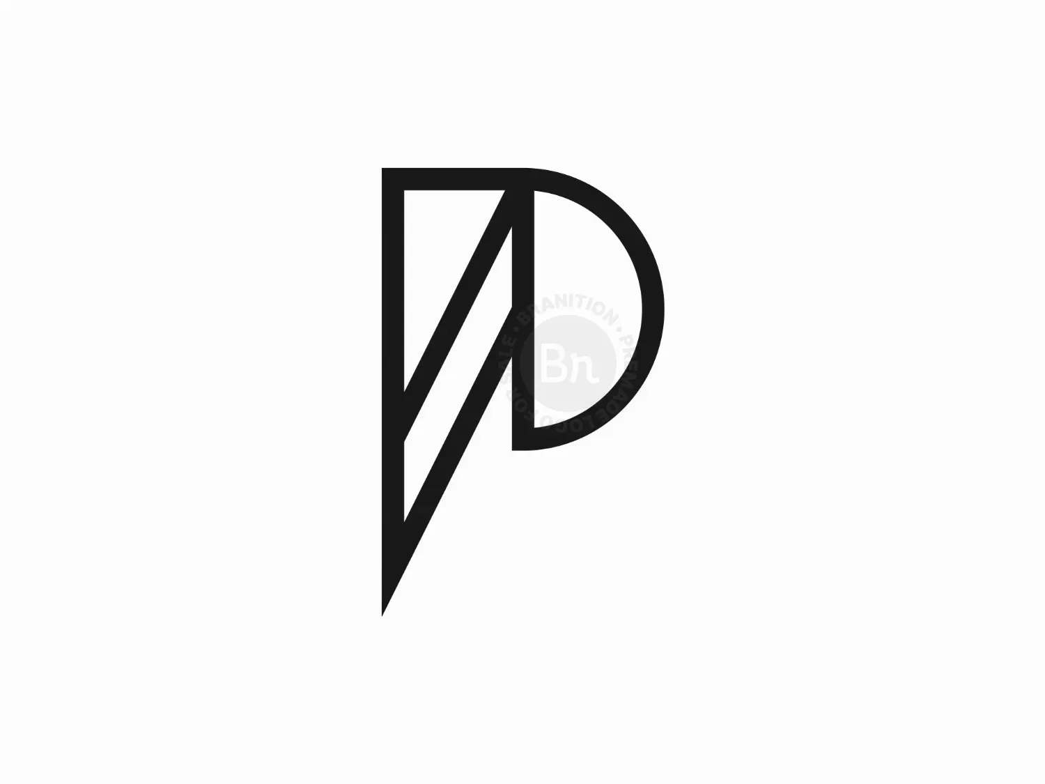 modern letter p logo logo 43