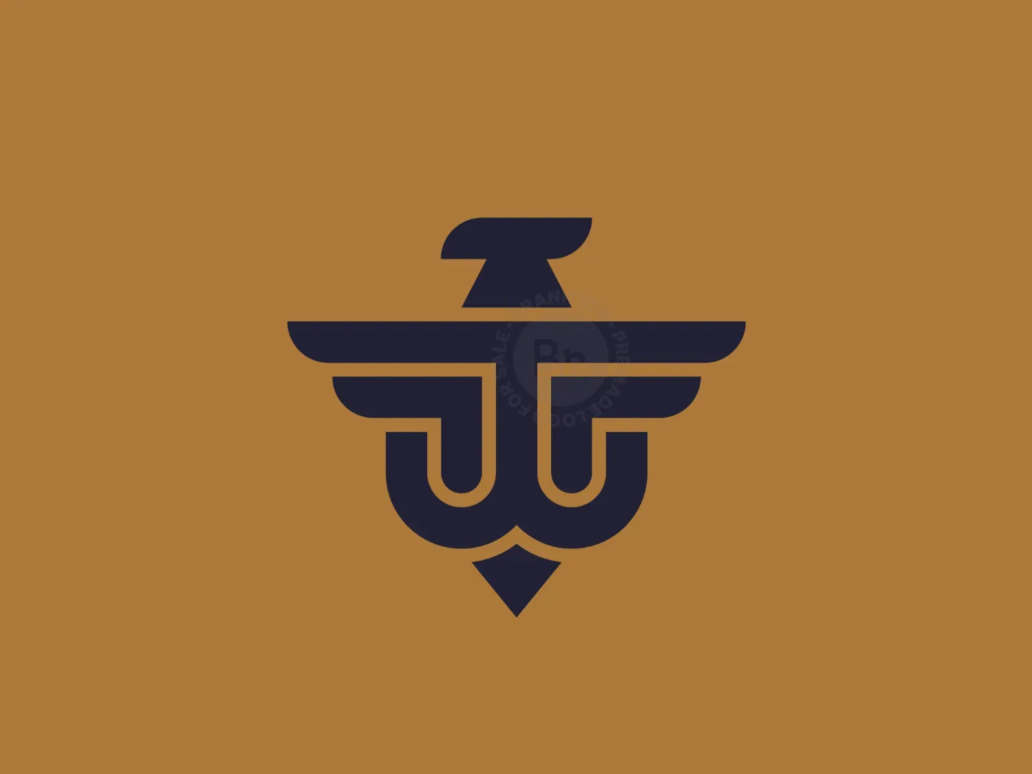 Letter J Eagle Logo