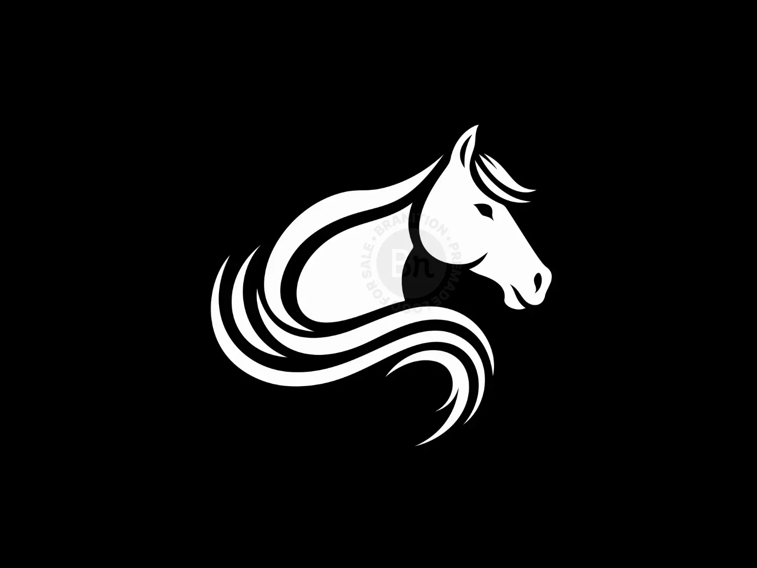 Abstract Horse Head Logo