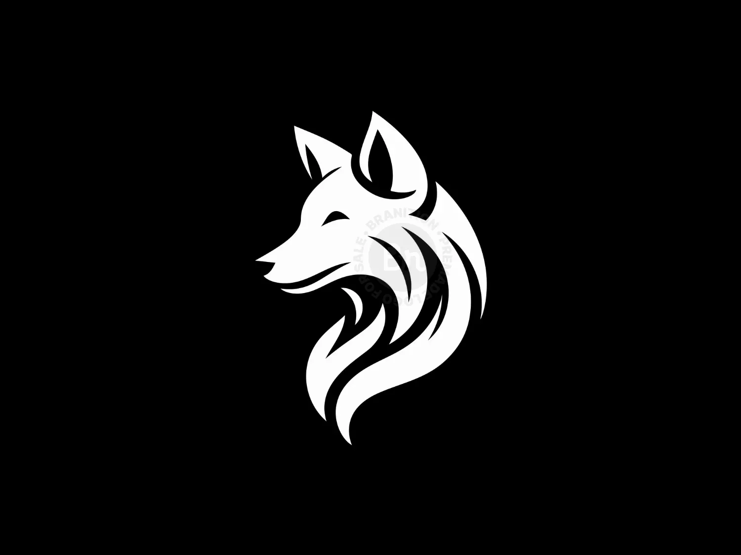 Elegant And Modern Fox Head Logo