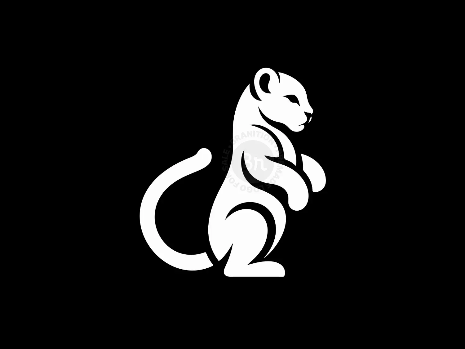 Elegant And Cute Baby Lion Logo