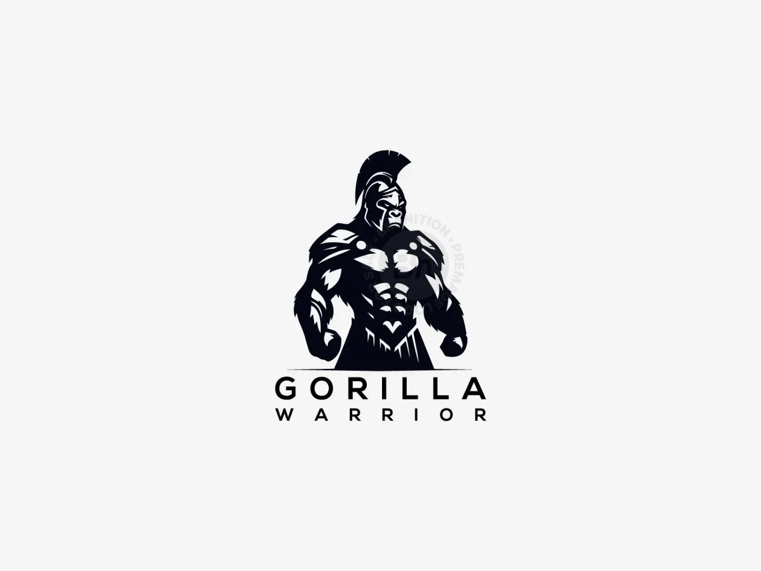 Gorilla Warrior Vector Logo For Sale!