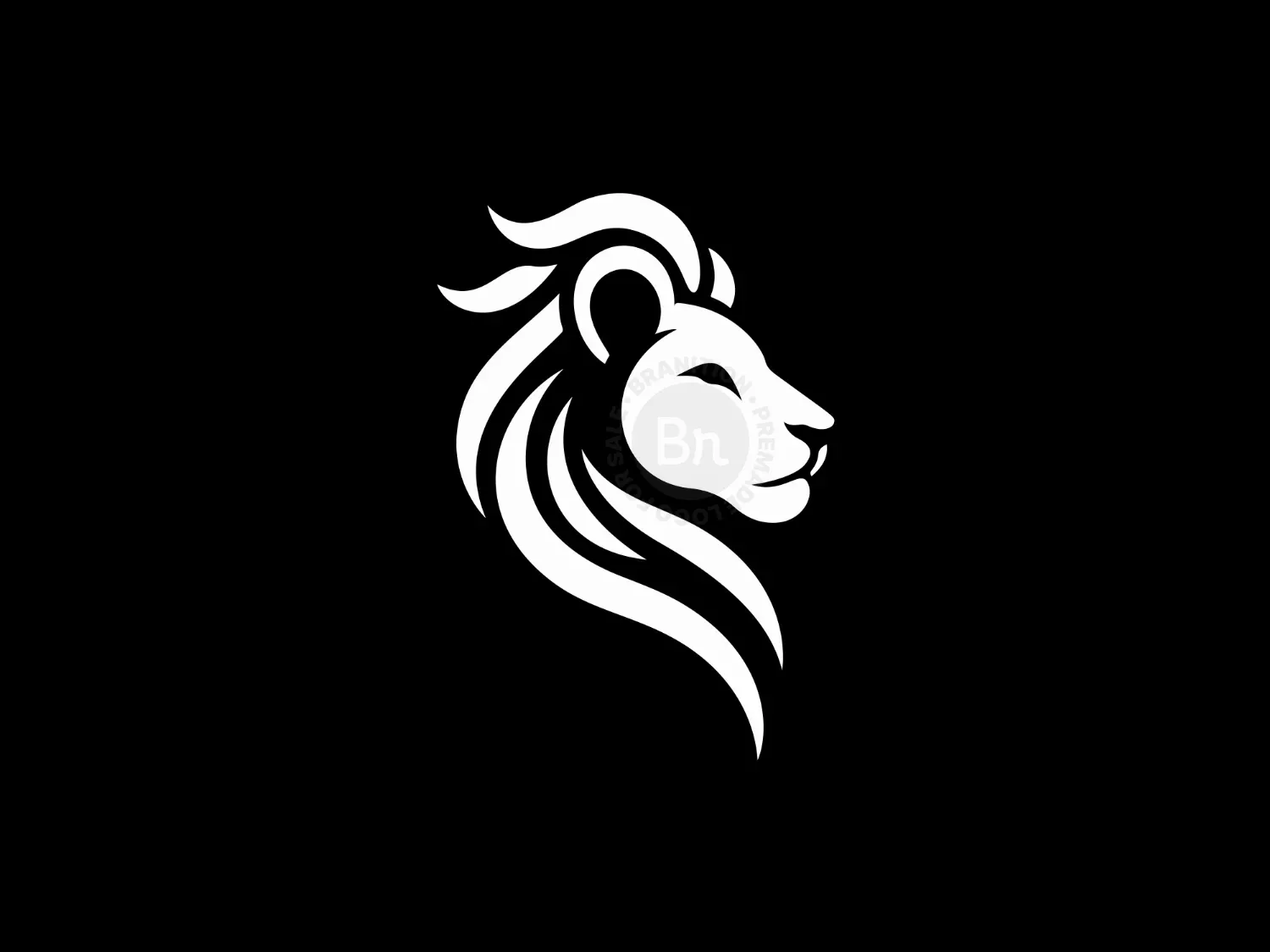 Cute And Elegant Lion Face Logo