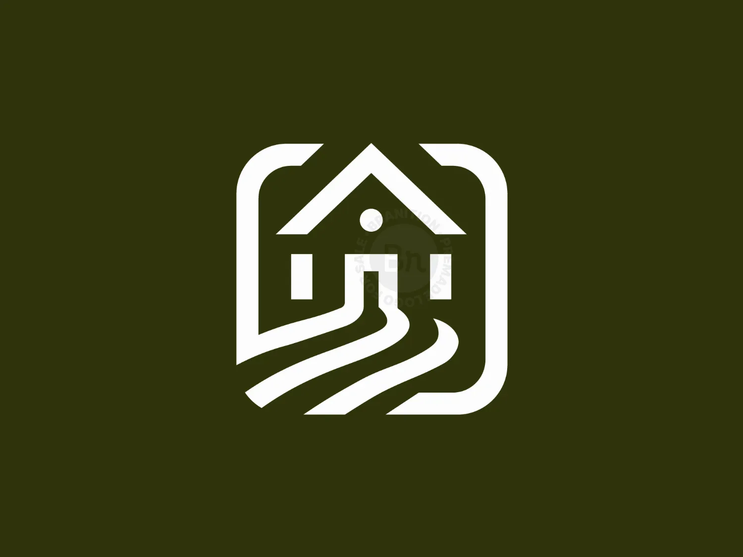 A Minimalisitic Line House Logo