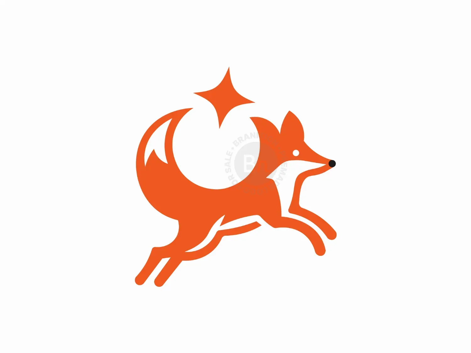 abstract fox logo logo 12