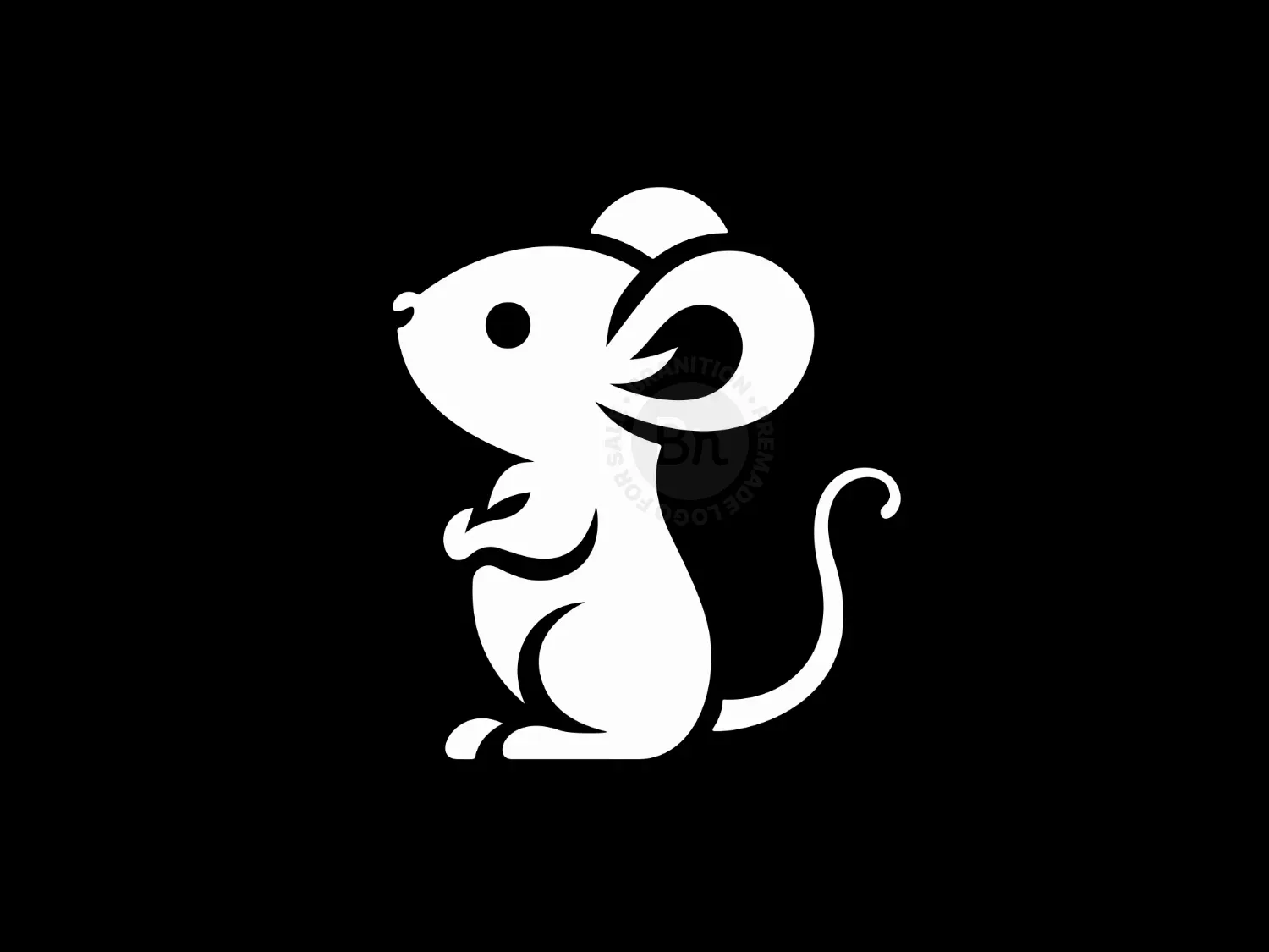 Elegant And Modern Baby Mouse Logo