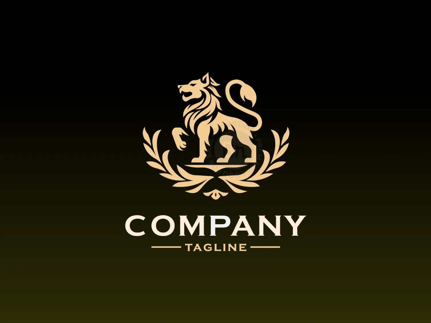 Modern And Luxury Lion Logo