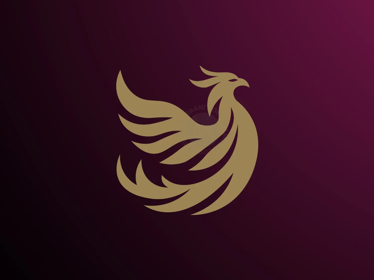 Luxury Phoniex Bird Logo