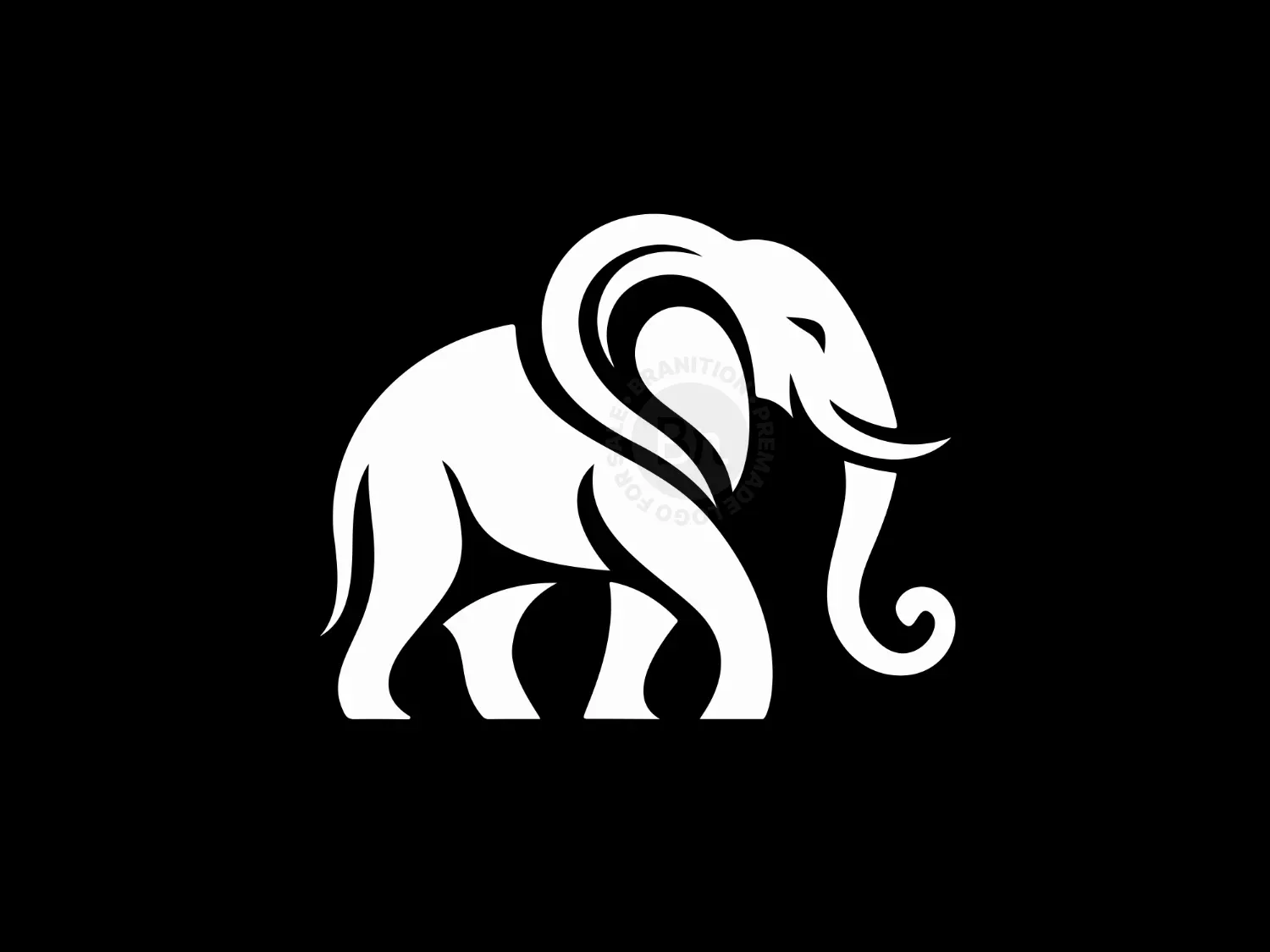 Elegant And Modern Elephant Logo