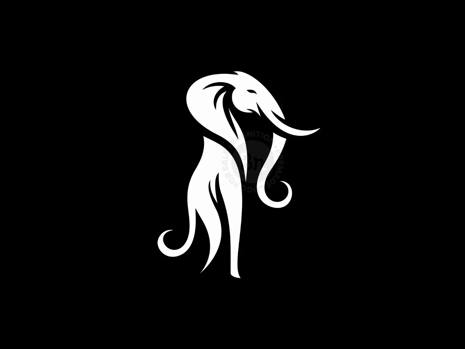 Abstract And Modern Elephant Logo