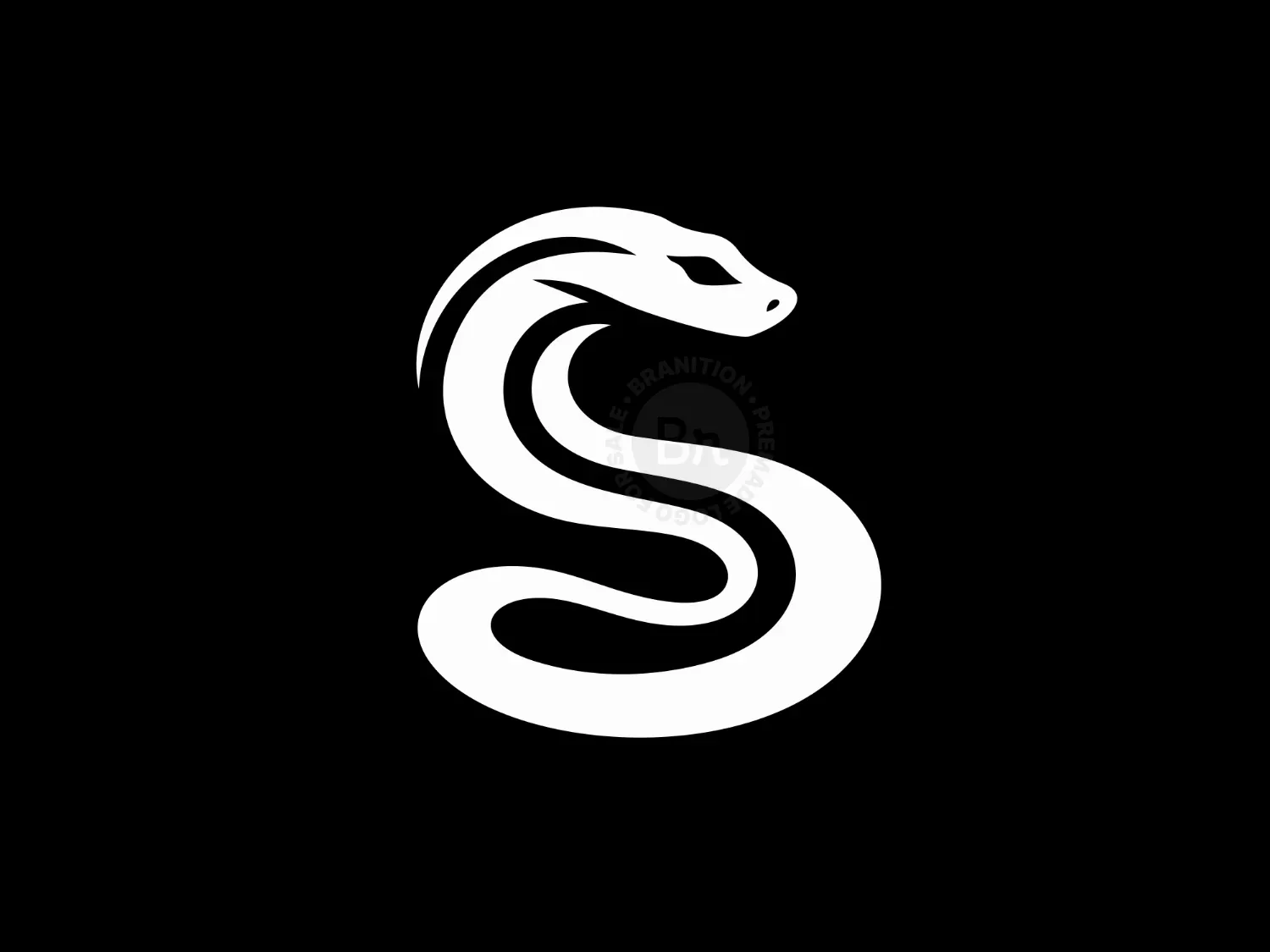 Elegant And Abstract Snake Logo