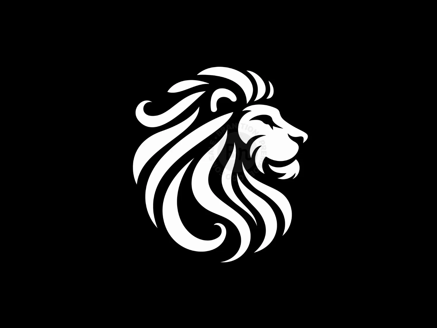 Abstract And Elegant Lion Face Logo