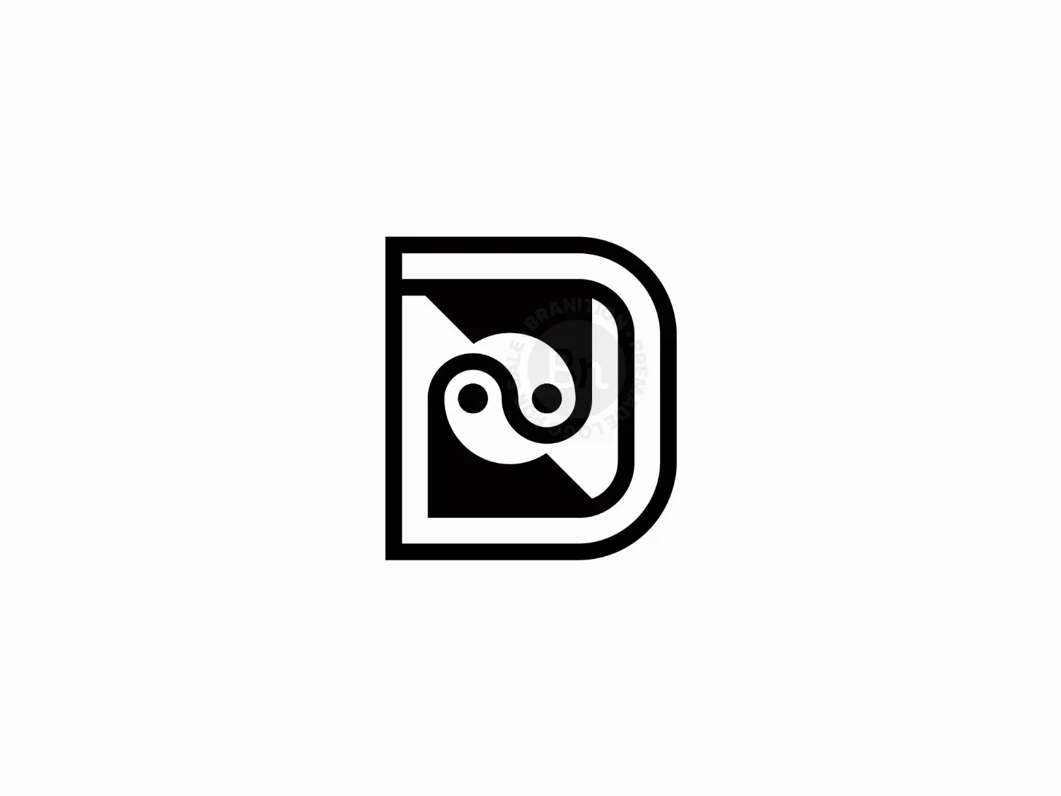 abstract nd monogram logo 5