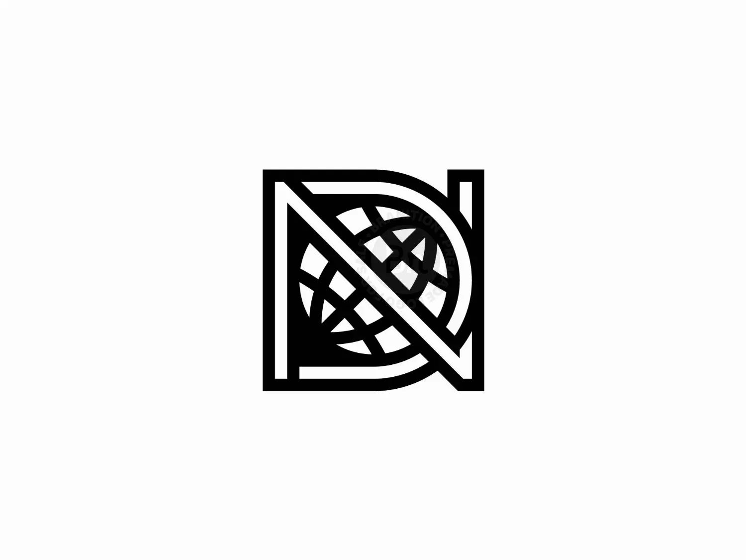 abstract nd monogram logo 2