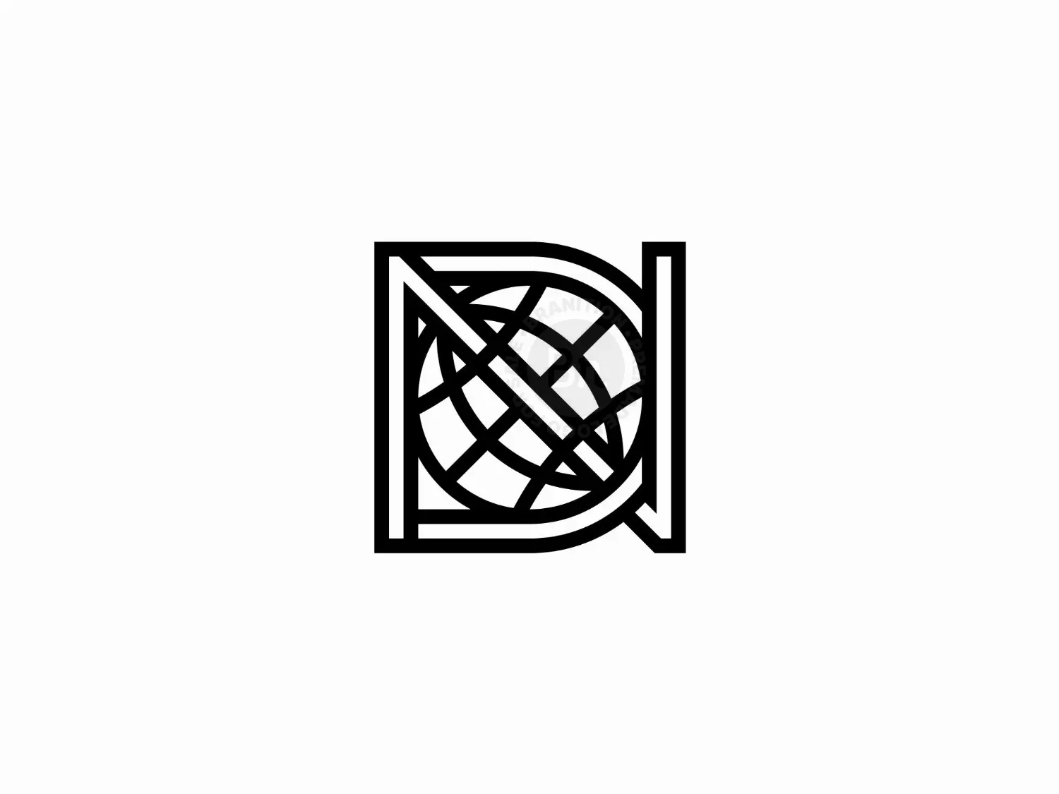 abstract nd monogram logo 1