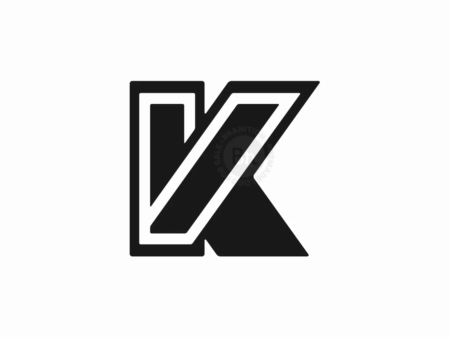 Luxury Letter V And K Logo