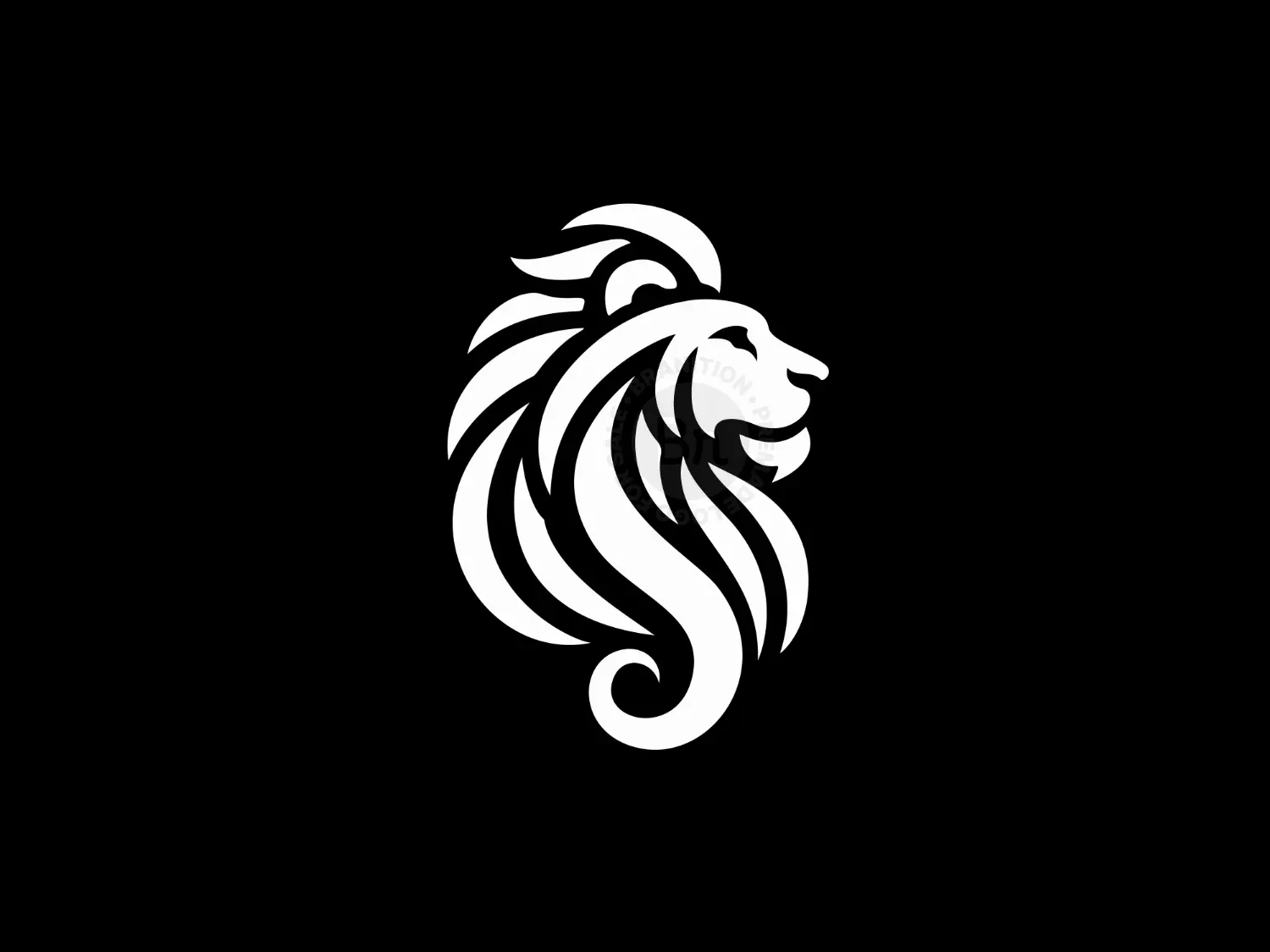 Abstract And Elegant Leo Head Logo