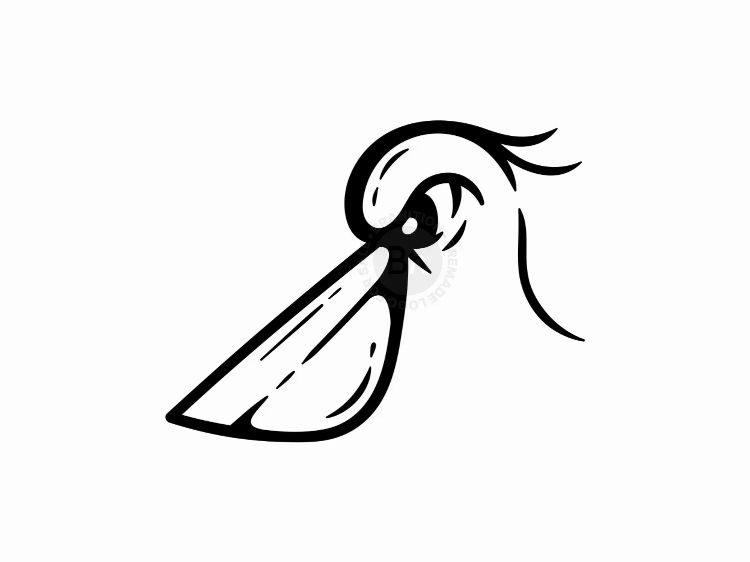 Head Bird Pelican Logo