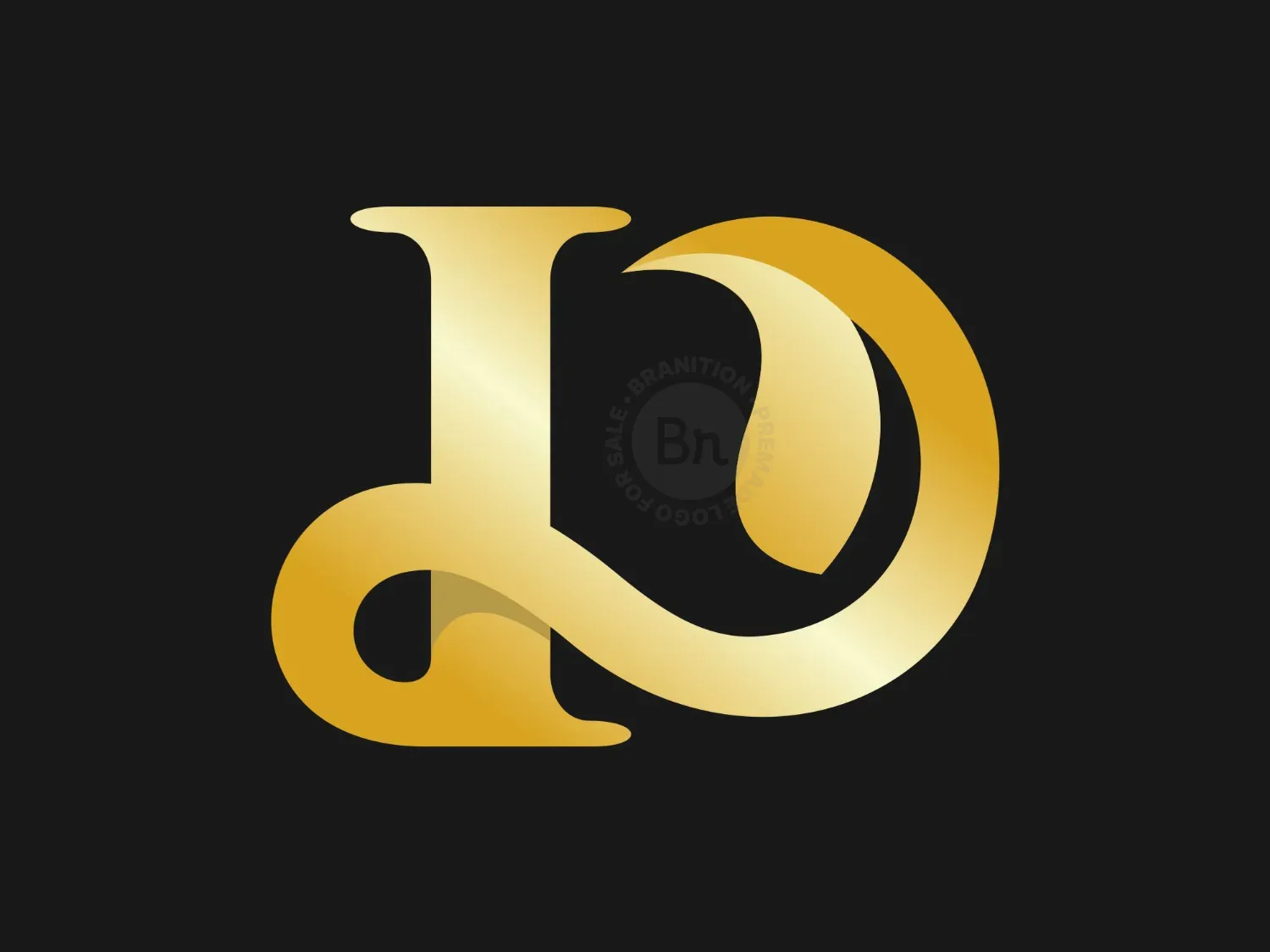 Letter D Leaf Luxury Logo