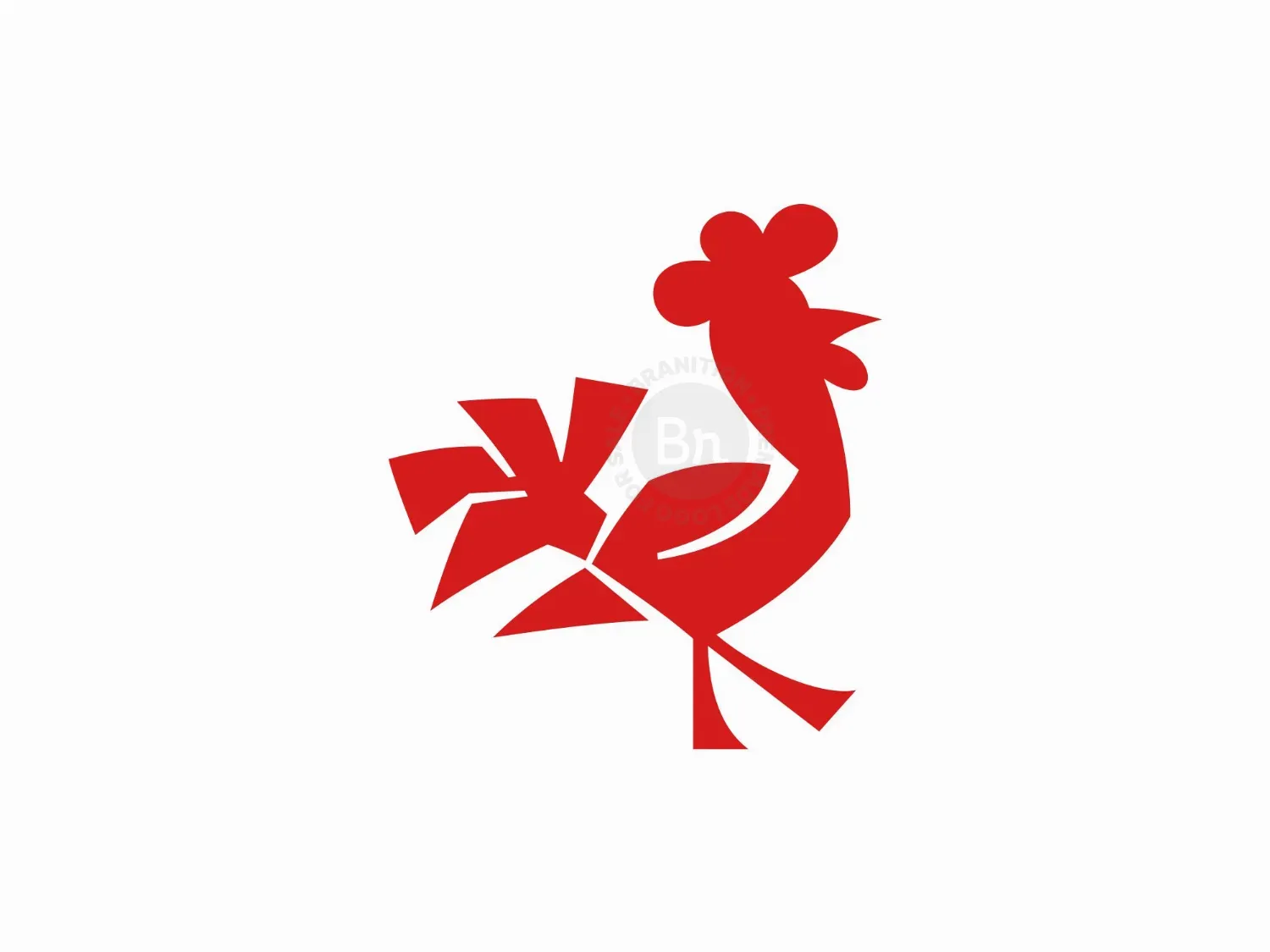 Geometric Rooster Logo