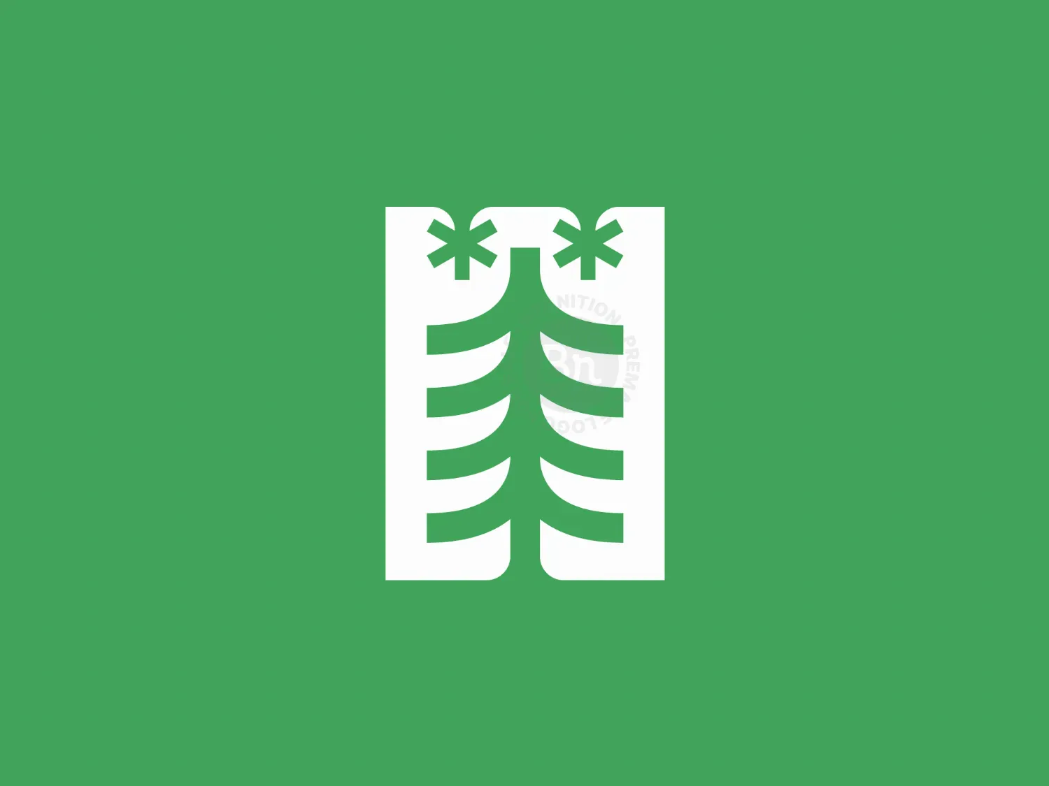 Green Pine Tree Logo