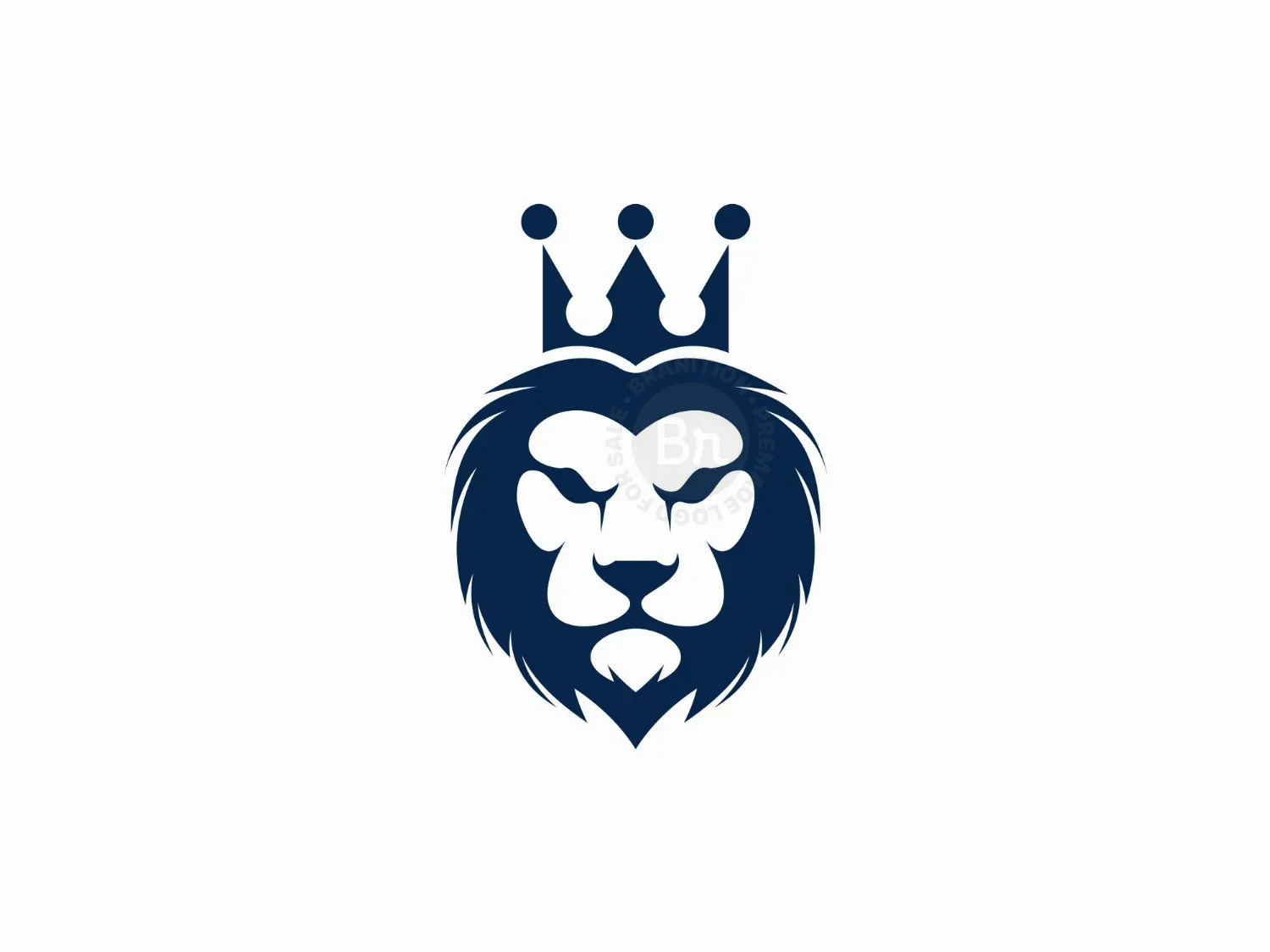 Simple King Lion Logo