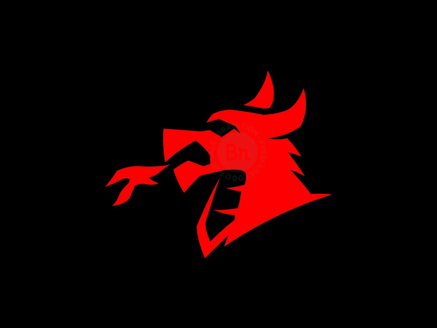 Head Dragon Simple Logo