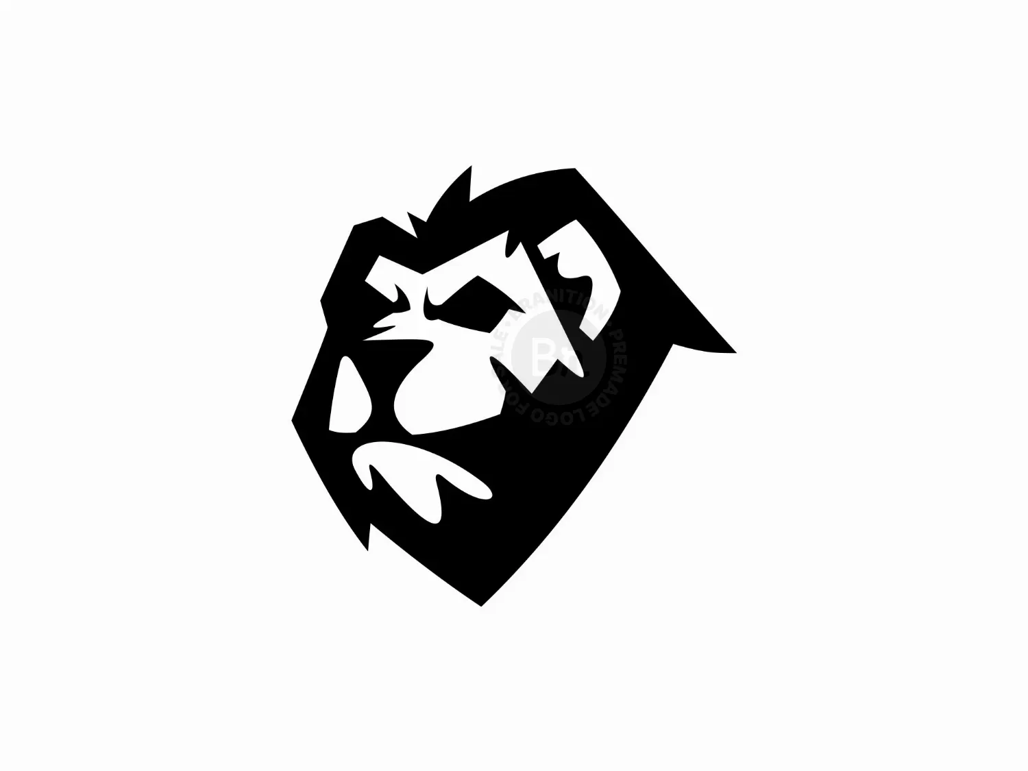 Simple Lion Geometric Logo