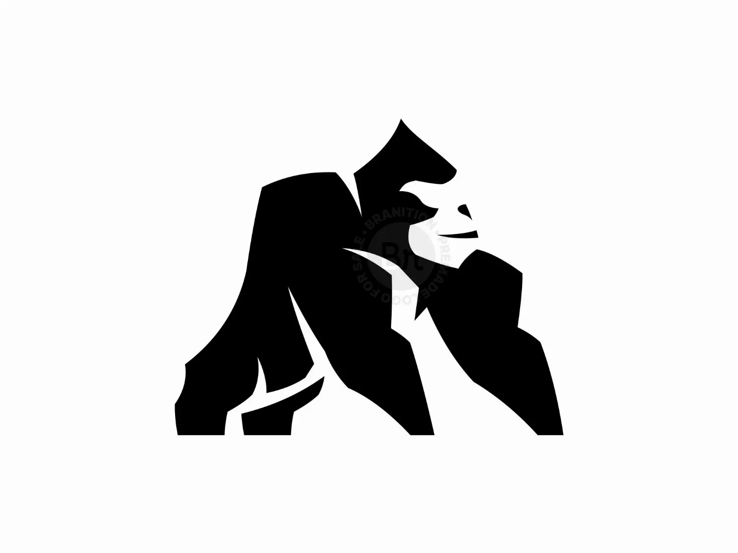 Simple Gorilla Geometric Logo