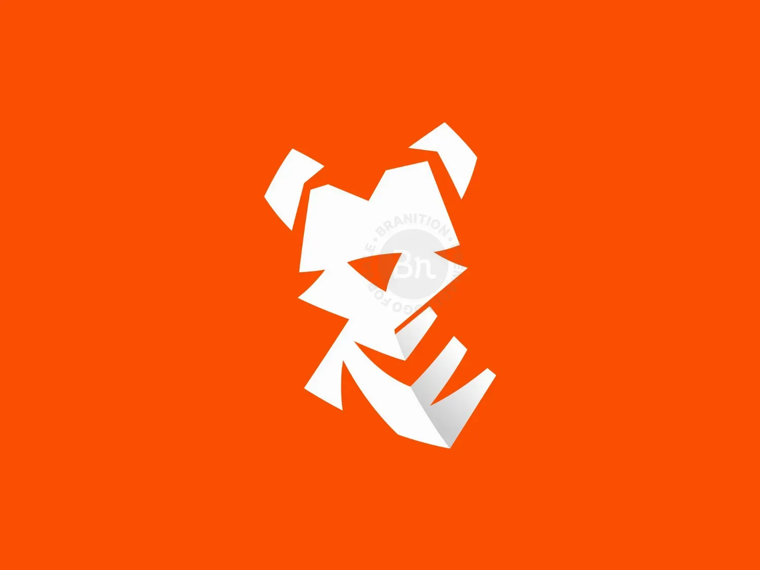 Tiger Minimalist Geometric Modern Logo