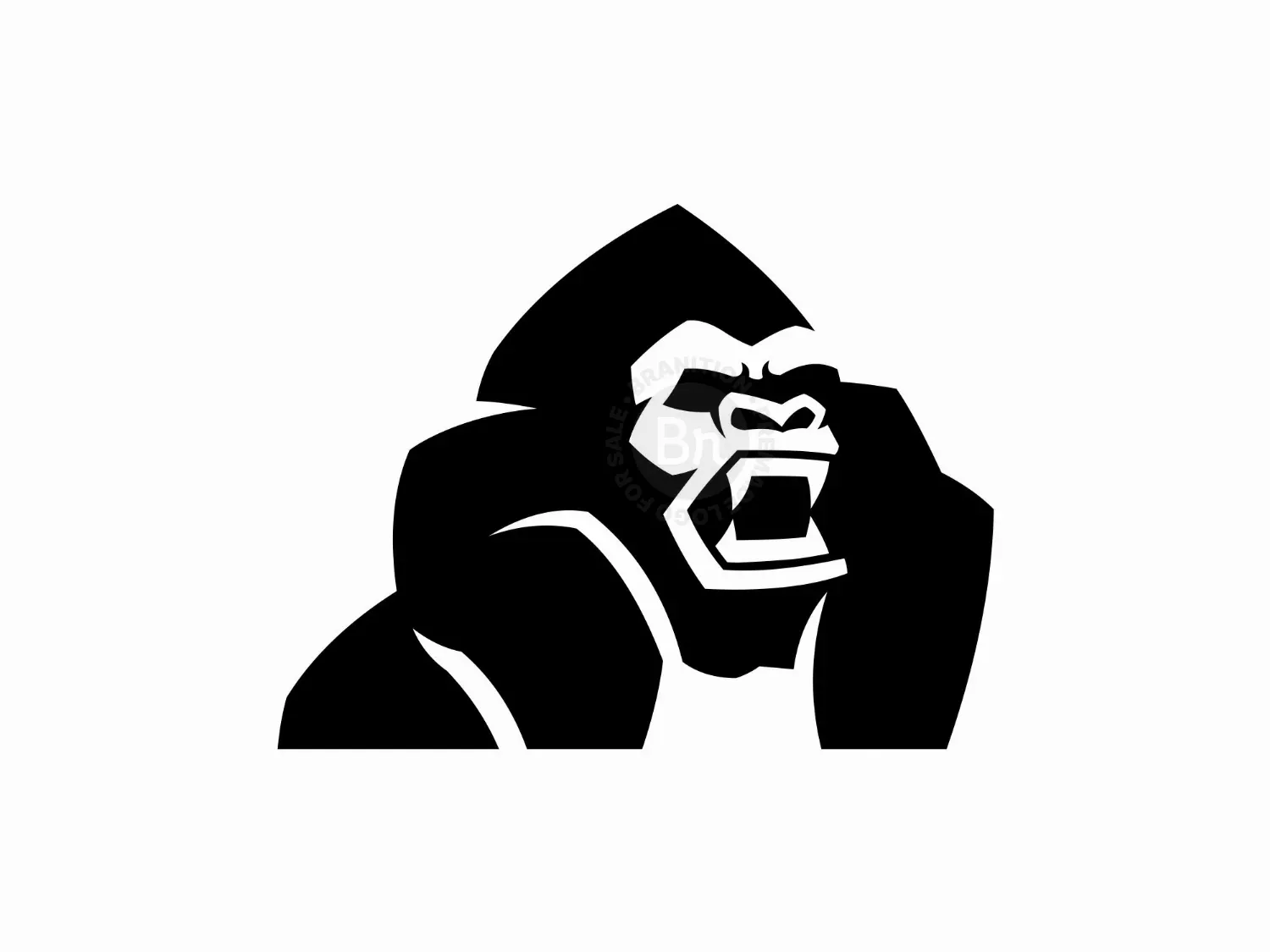 Angry Gorilla Geometric Logo