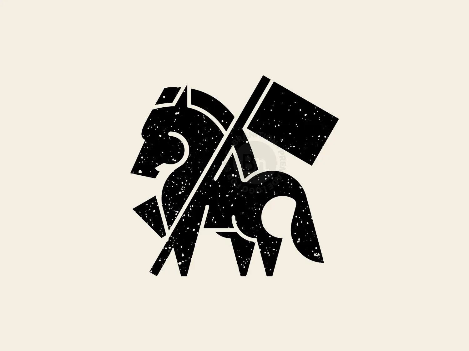 Horse Flag Modern Logo