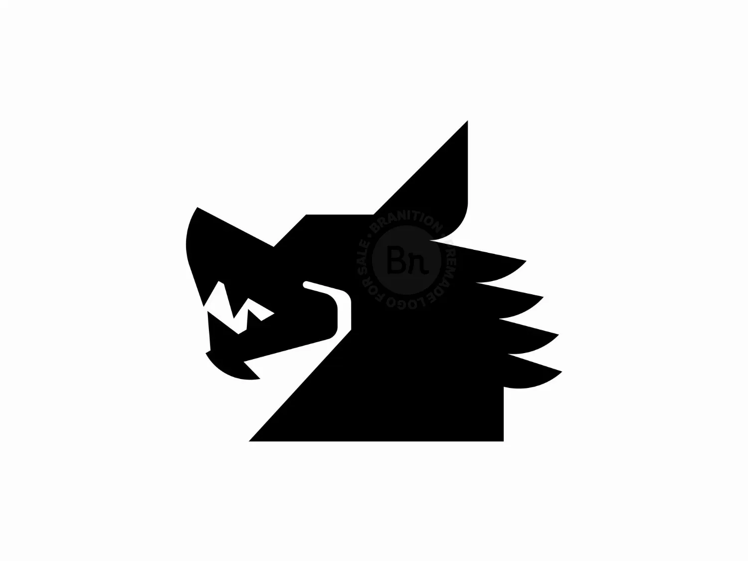 Wolf Head Geometric Logo