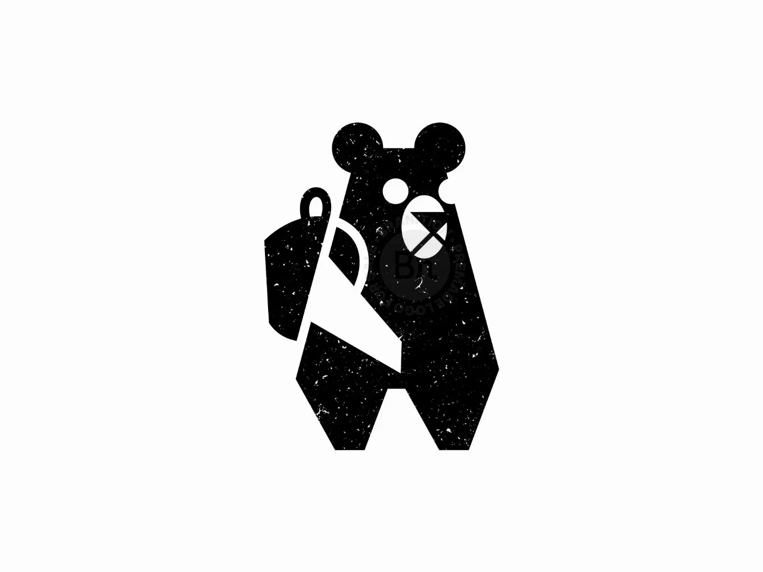 Bear Bag Geometric Logo