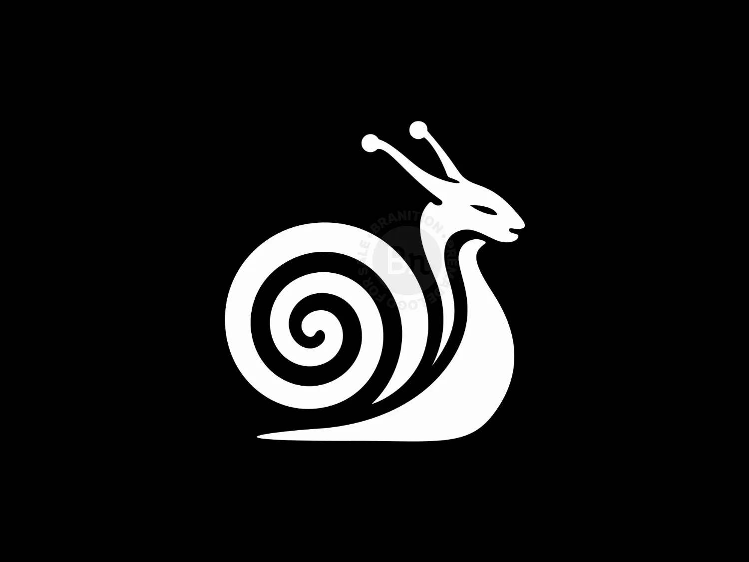 Abstract And Elegant Snail Logo