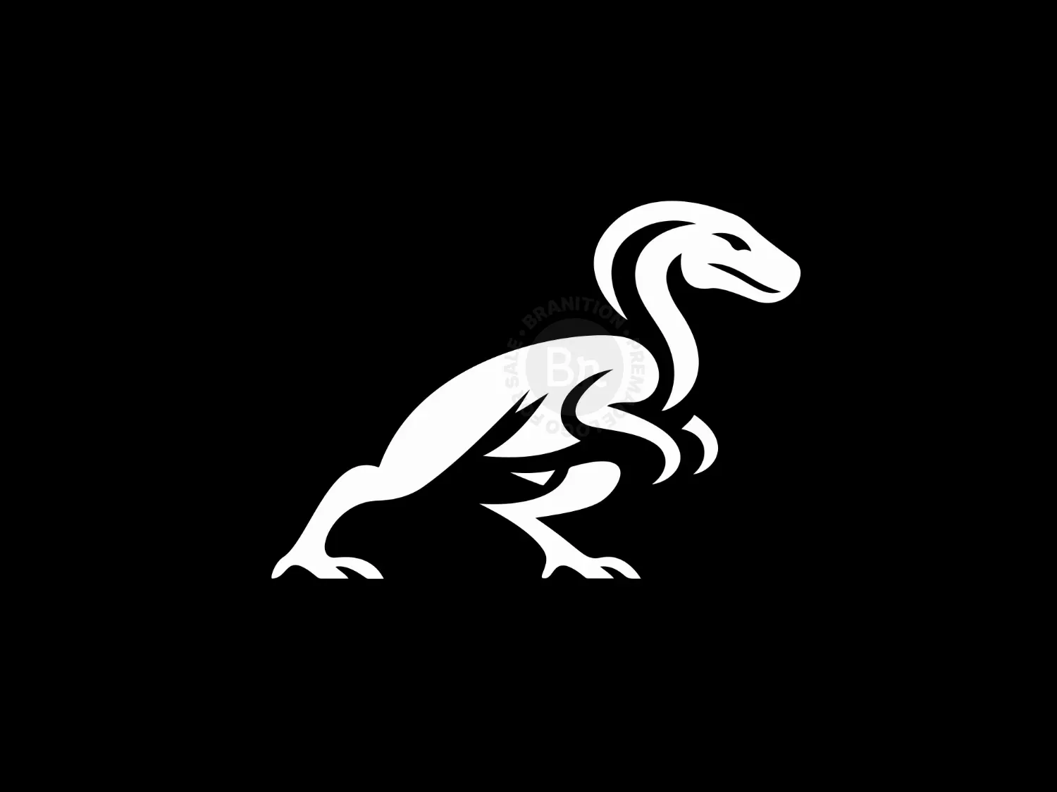 Abstract And Elegant Dinosaur Logo