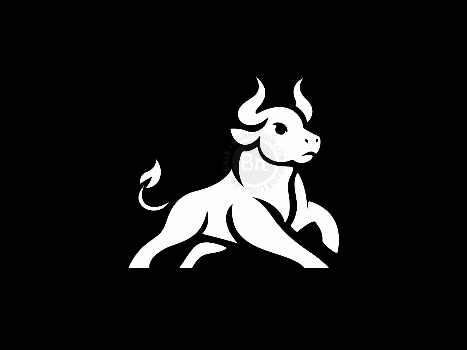 Elegant And Modern Baby Bull Logo