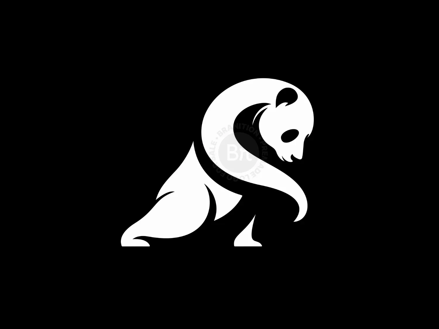 Abstract And Elegant Panda Logo