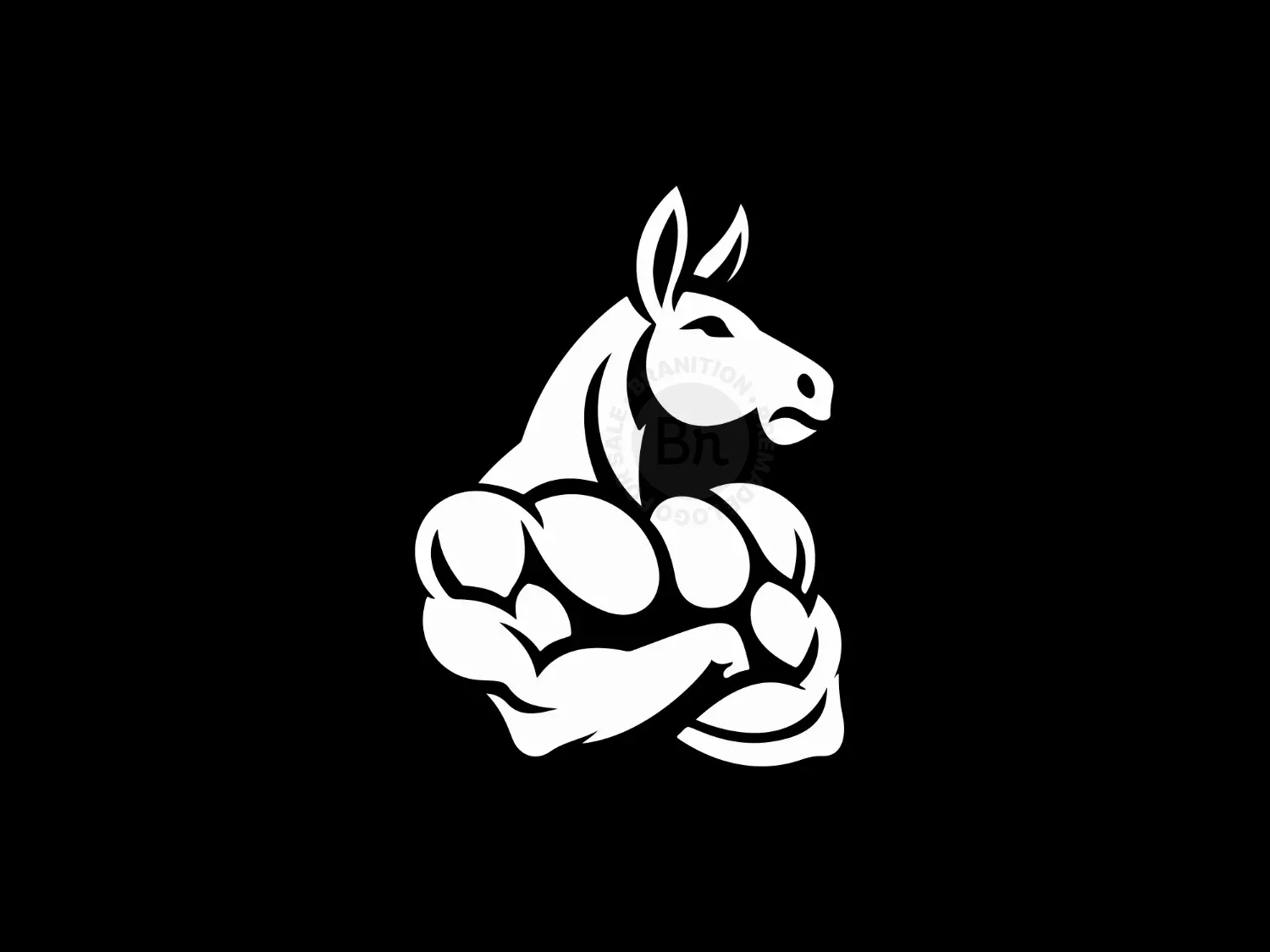 Powerful And Bold Horse Logo