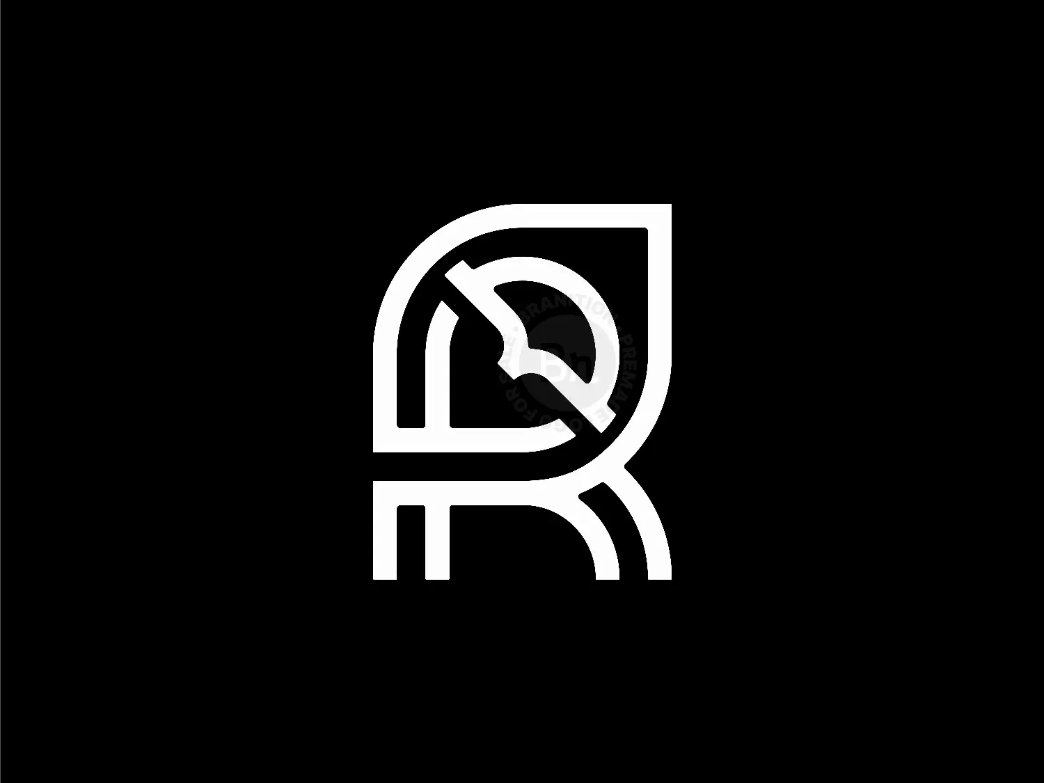 Letter R Bird Owl Logo