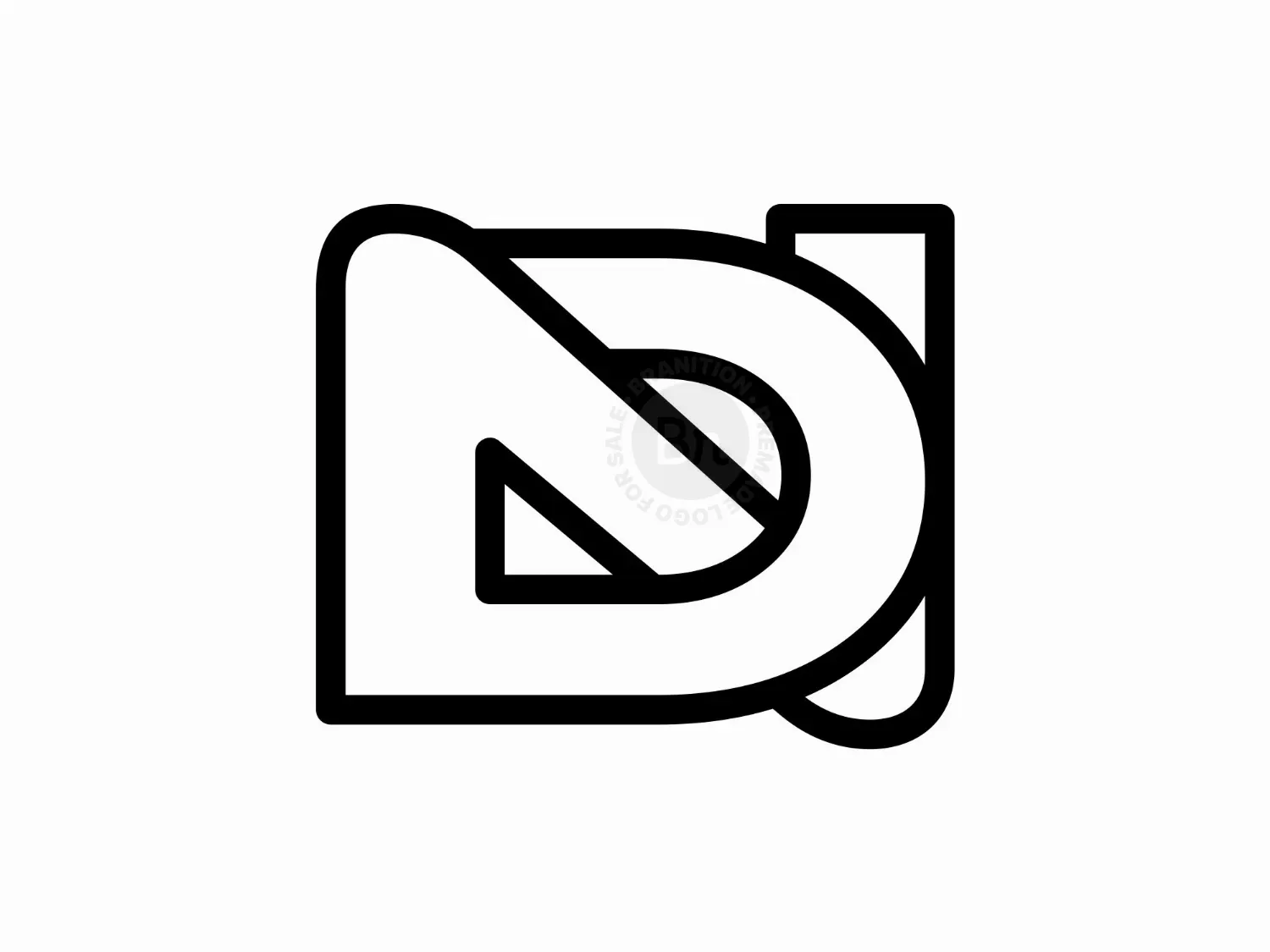 Initial DN Or ND Simple Logo