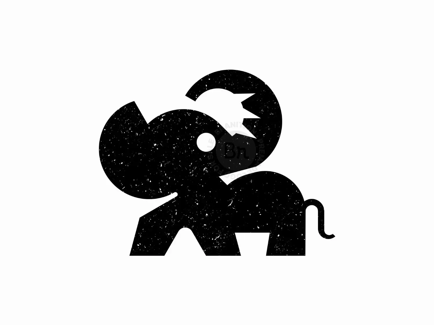 Elephant Geometric Logo